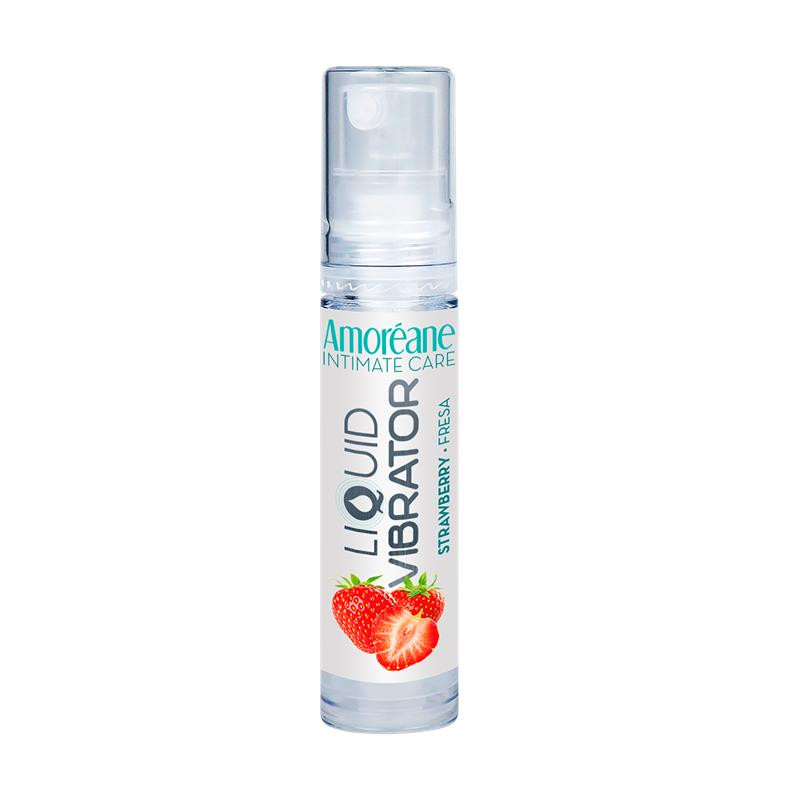 Vibrador Liquido Base Agua Fresa 10 ml