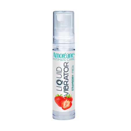 Vibrador Liquido Base Agua Fresa 10 ml