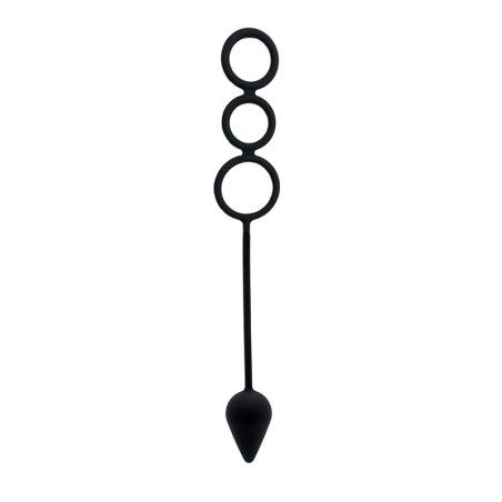Plug con Anillos Pene Silicona