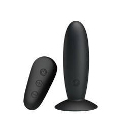Plug Anal con Vibracion y Control Remoto USB
