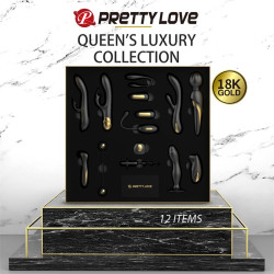 Luxury Set Queens 12 Juguetes Negro y Oro 18k