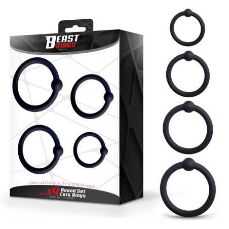 Set de 4 Anillos para el Pene Silicona