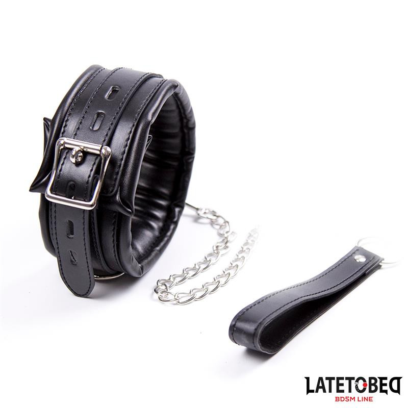 Collar Acolchado Grande con Correa