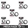 Pack de 5 Anillo Pene Ajustable Silicona Solida 15 21 cm