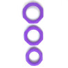 Set de 3 Anillos para el Pene Silicona Purpura