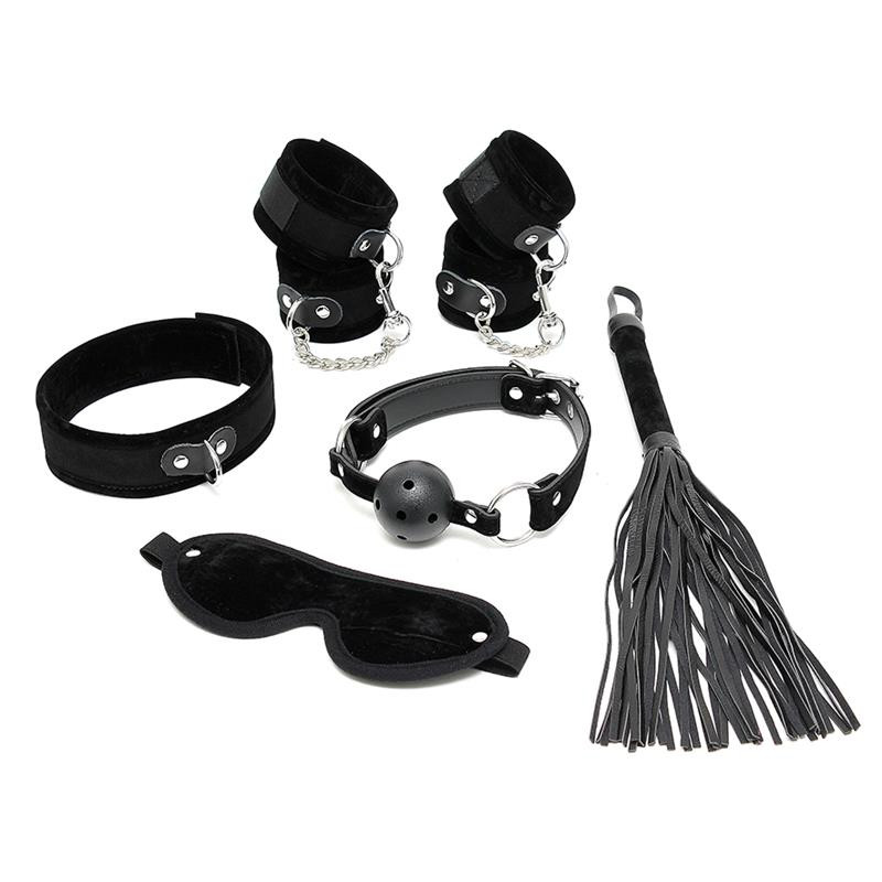 Set de Bondage 6 Piezas Negro