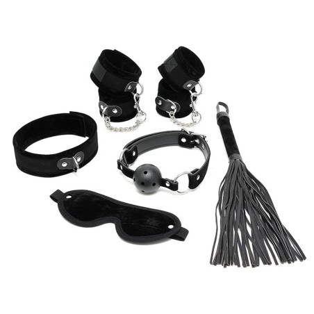 Set de Bondage 6 Piezas Negro