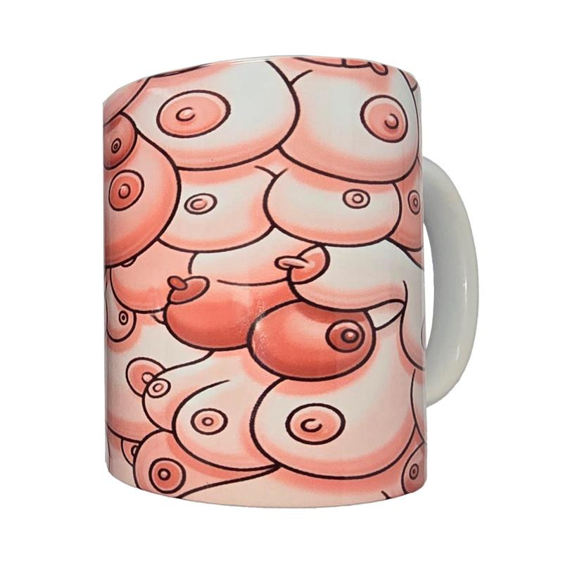 Taza Color Pechos 370ml