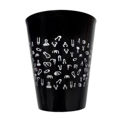 Vaso Plastico Dibujo Penes 500ml
