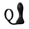Anillo y Plug Anal con Vibracion Negro