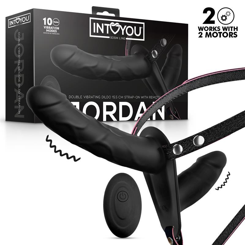 Jordan Arnes Dildo Doble con Vibracion y Control Remoto