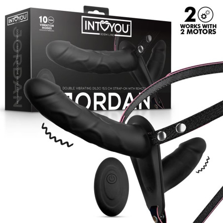 Jordan Arnes Dildo Doble con Vibracion y Control Remoto