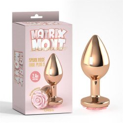 Plug Anal con Joya Spark Rose Talla S