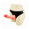Arnes con Dildo y Testiculos Natural 183 cm