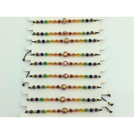 Pulsera Pequena Ojo Turco Bandera LGBT