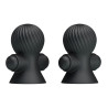 Funda para los Pezones con Vibracion Negro
